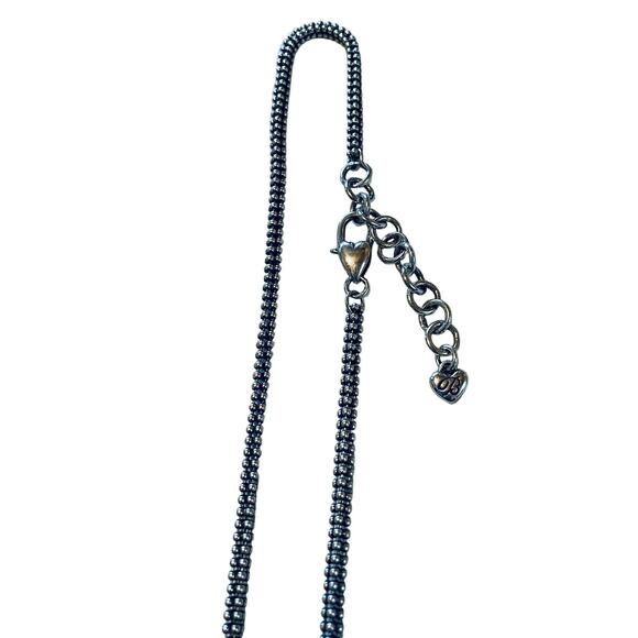 Brighton Necklace Double Mandala Filigree Silver Tone16-18 inches Adjustable - Picture 3 of 14